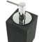 Soap Dispenser, Square, Free Standing, Black